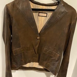 Christian Lacroix leather jacket